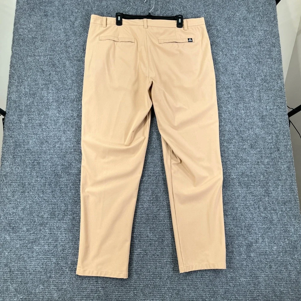 Reebok Performance Golf Pants Mens 40x32 Khaki Stretch Lightweight Activewear